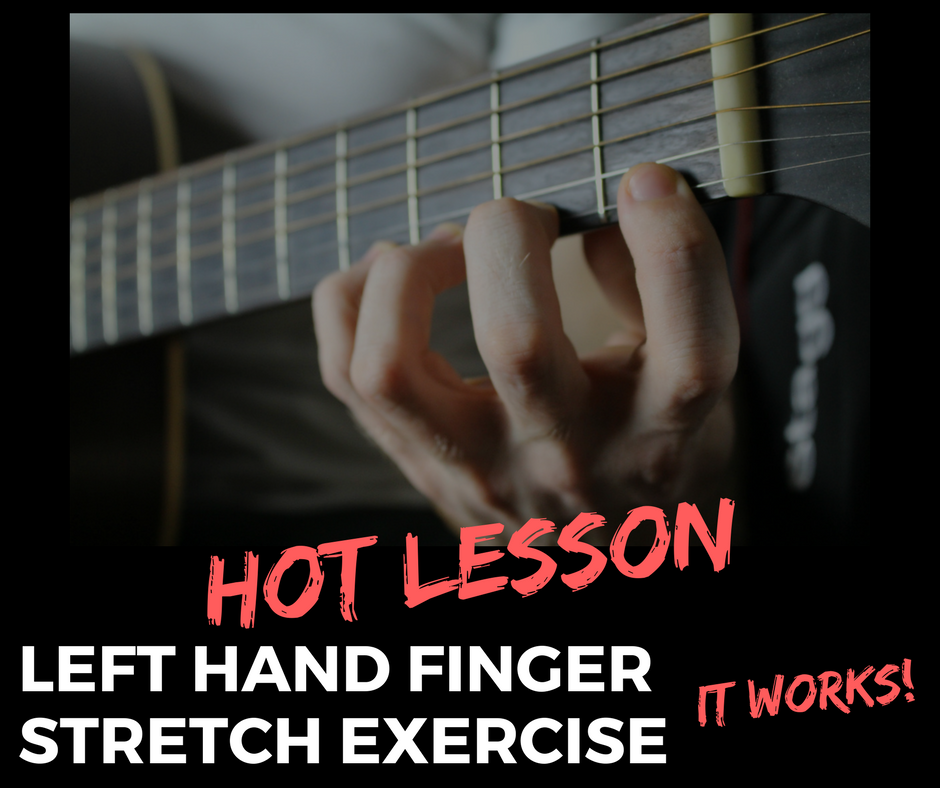 Acoustic Guitar Exercise. How to stretch your left hand Fingers