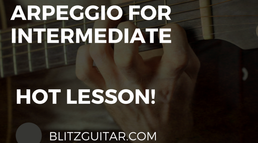 Spanish guitar arpeggio for intermediate guitar players