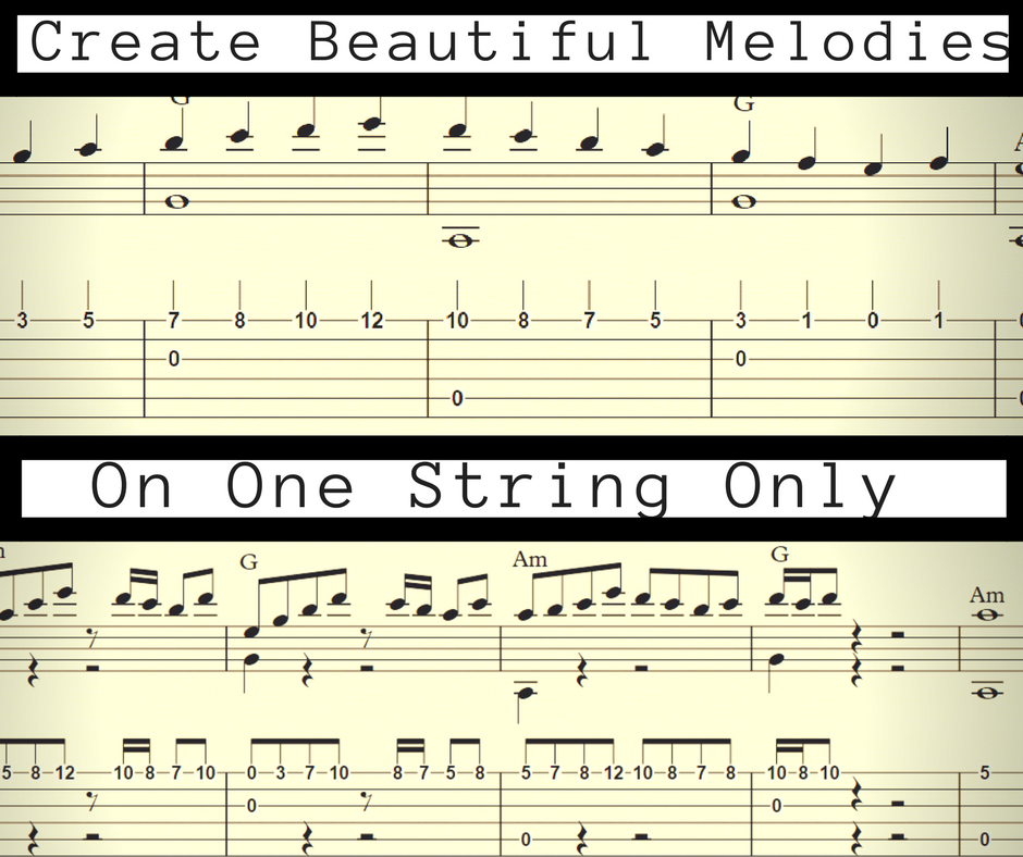 Basic cheap guitar melodies
