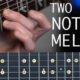 Slow and Sweet Melody in D Minor on Electric Guitar (Two Notes Melody)