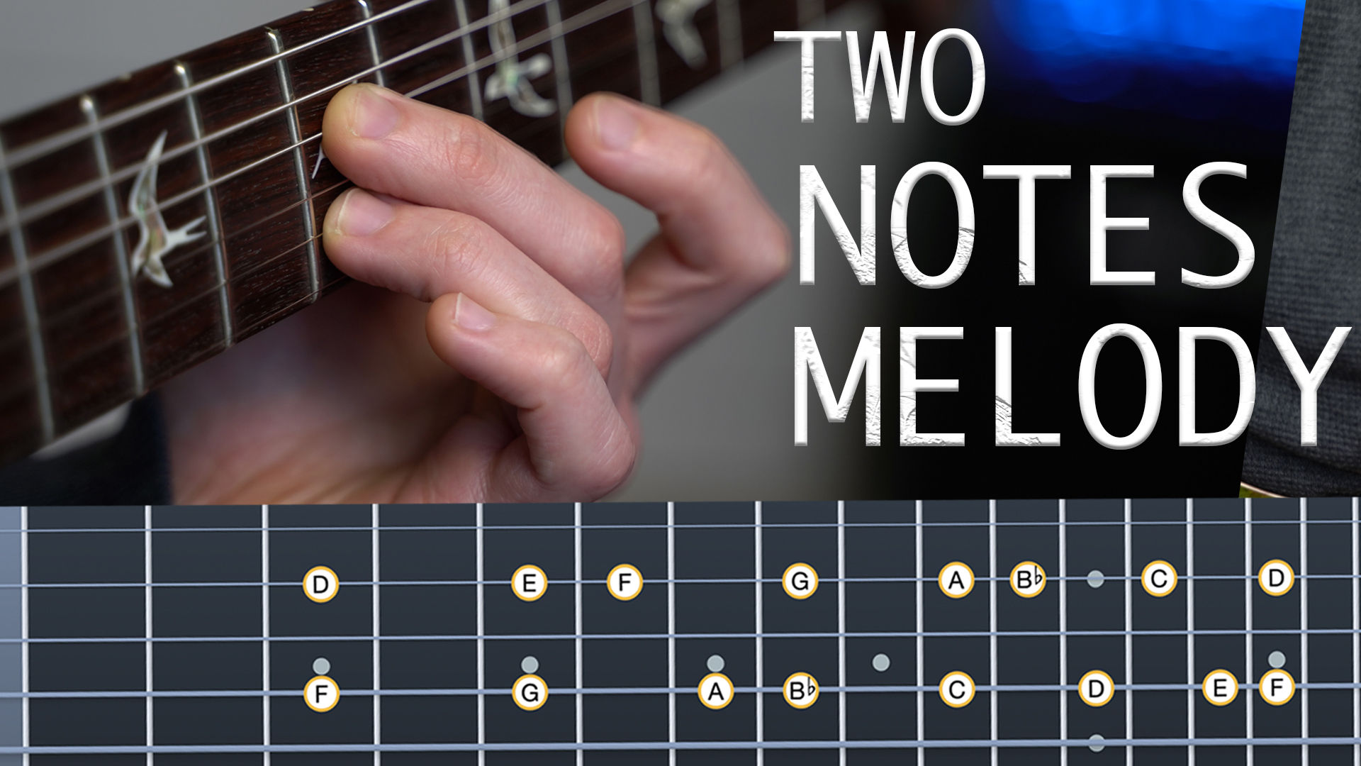Slow and Sweet Melody in D Minor on Electric Guitar Two Notes